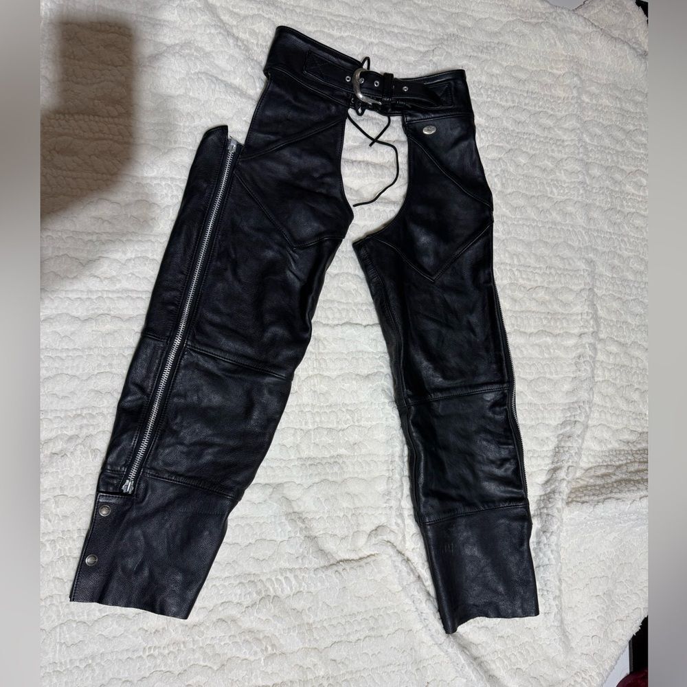 Harley-Davidson Leather Motorcycle Chaps Men's small